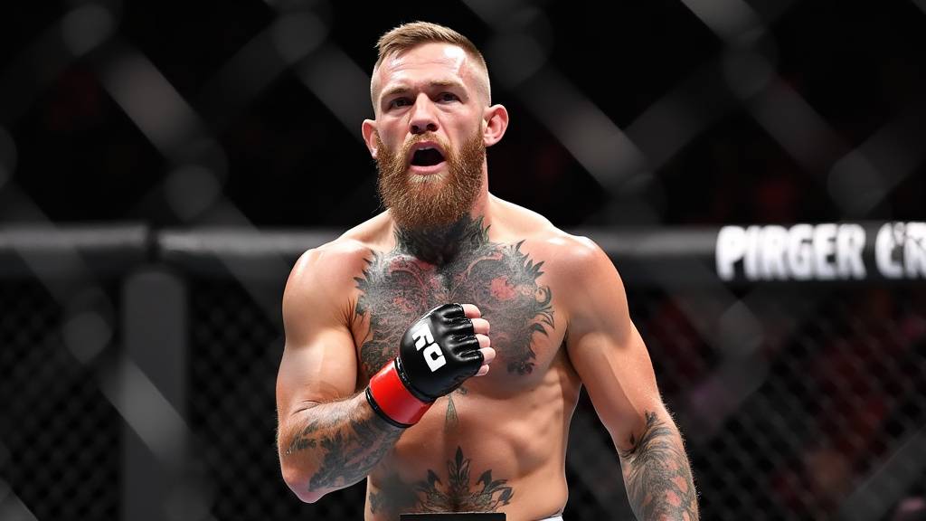 Conor McGregor en entraînement avec son coach John Kavanagh à SBG Ireland