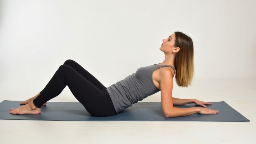 Femme pratiquant un étirement des ischio-jambiers au sol, posture de yoga