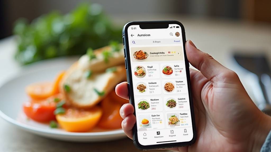 Capture d'écran de l'interface YAZIO avec suivi des calories